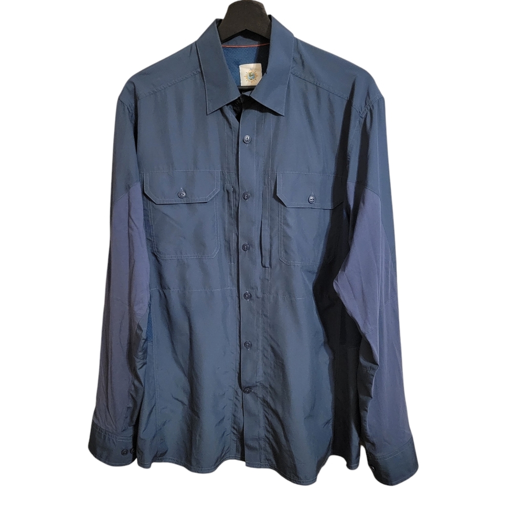 The Territory Ahead Blue Outdoor Vented Hiking Shirt